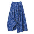 Nimara Ritual Cotton Linen Cloud Pattern Women's Elastic Waist Wide Leg Pants With Pockets