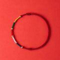 Nimara Ritual Handmade Five Color Wind Horse Prayer Flag Protection Bracelet