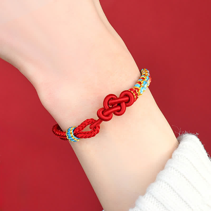 Nimara Ritual Hand-Woven Red String Chinese Knotting Luck Bracelet