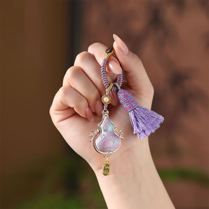 Nimara Ritual Song Brocade Gourd Fortune Keychain