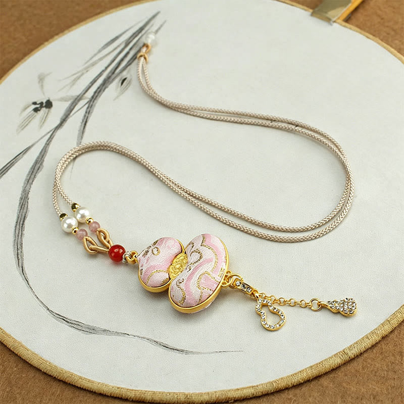 Nimara Ritual Song Brocade Gourd Elegant Necklace