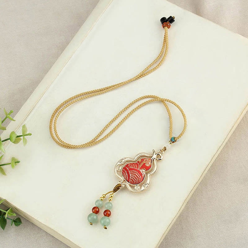 Nimara Ritual Song Brocade Gourd Health Necklace