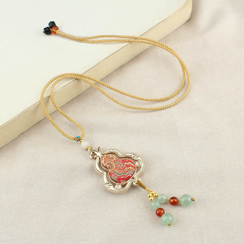 Nimara Ritual Song Brocade Gourd Health Necklace