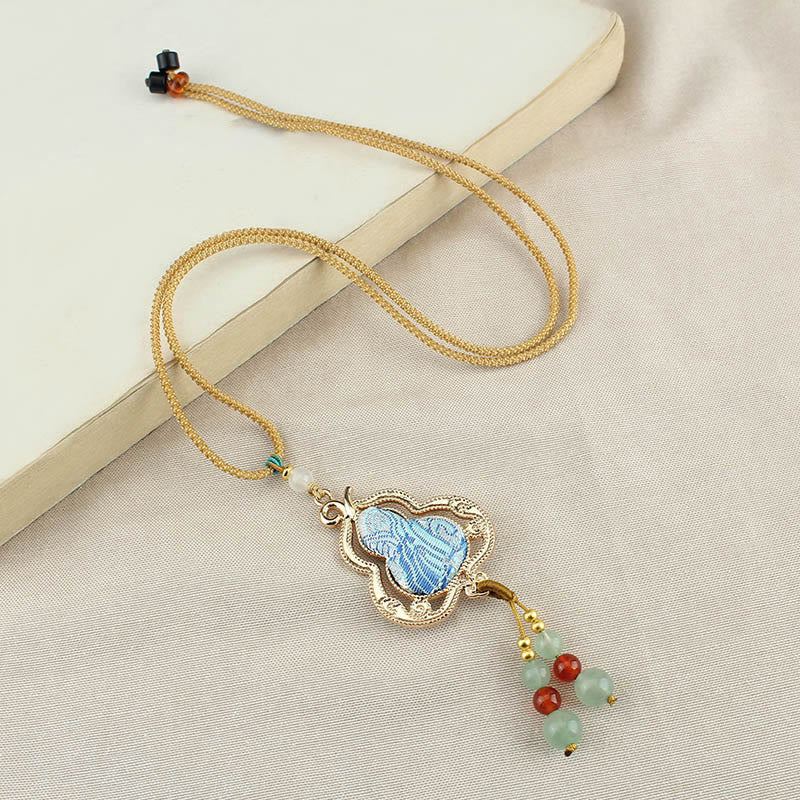 Nimara Ritual Song Brocade Gourd Health Necklace