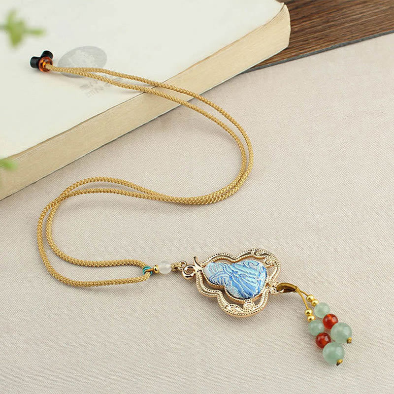 Nimara Ritual Song Brocade Gourd Health Necklace