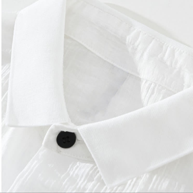 Nimara Ritual Summer Casual Minimalist Button-Up Solid Men's Shirts