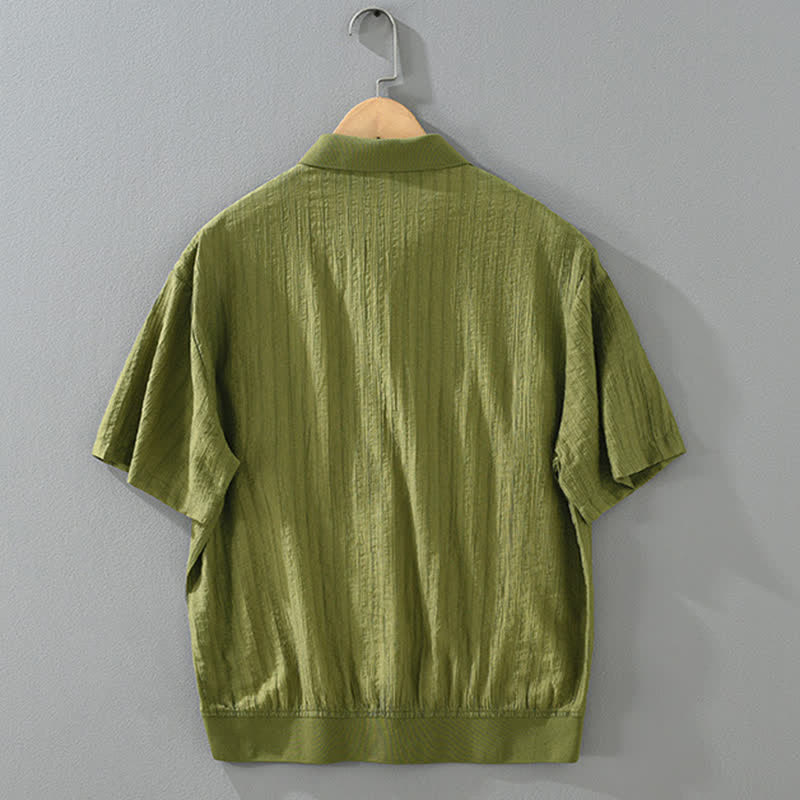 Nimara Ritual Summer Casual Minimalist Button-Up Solid Men's Shirts
