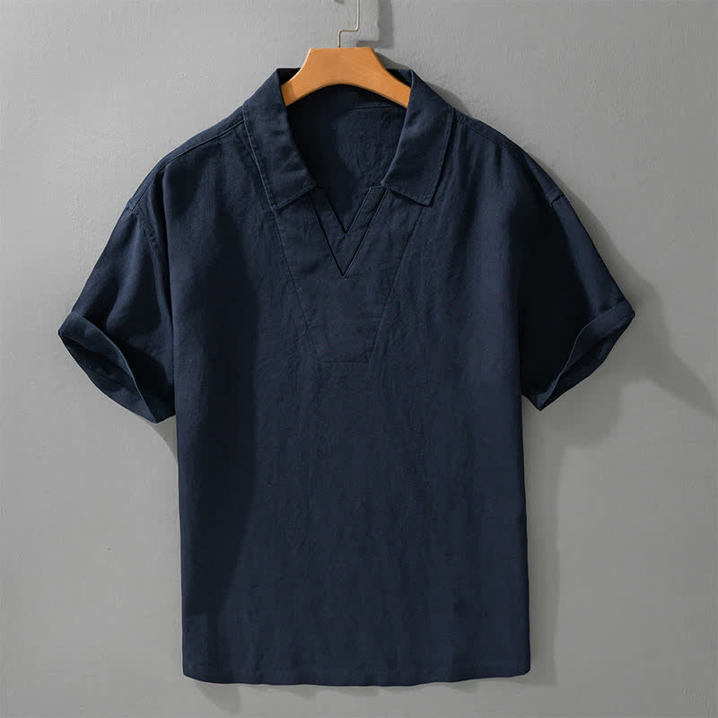 Nimara Ritual Summer Casual Minimalist Solid Men's Shirts