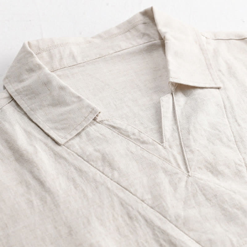 Nimara Ritual Summer Casual Minimalist Solid Men's Shirts