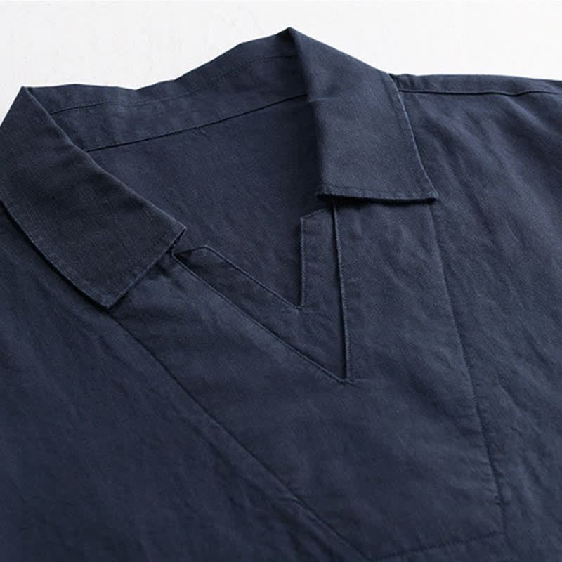 Nimara Ritual Summer Casual Minimalist Solid Men's Shirts