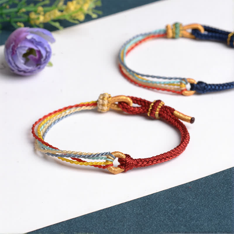 Nimara Ritual Handmade Five Color String Protection Braided Bracelet