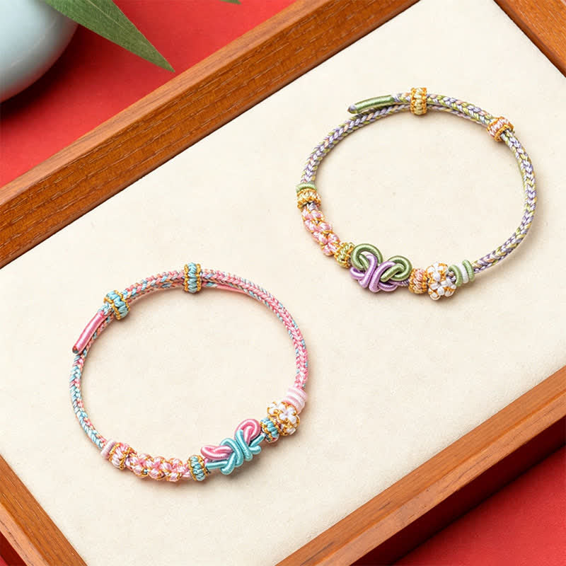 Nimara Ritual Handmade Woven Butterfly Luck Adjustable String Bracelet