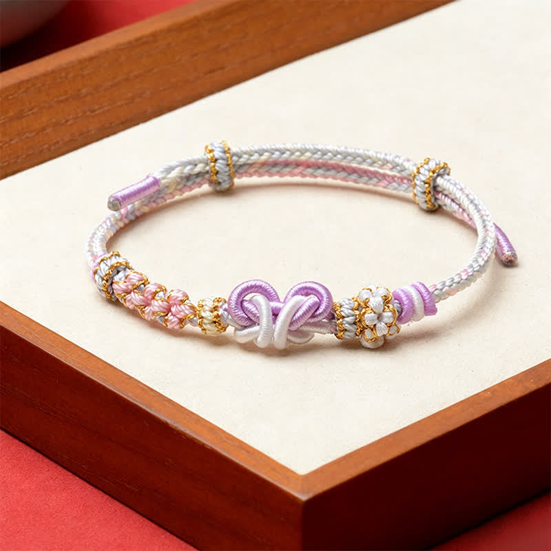 Nimara Ritual Handmade Woven Butterfly Luck Adjustable String Bracelet