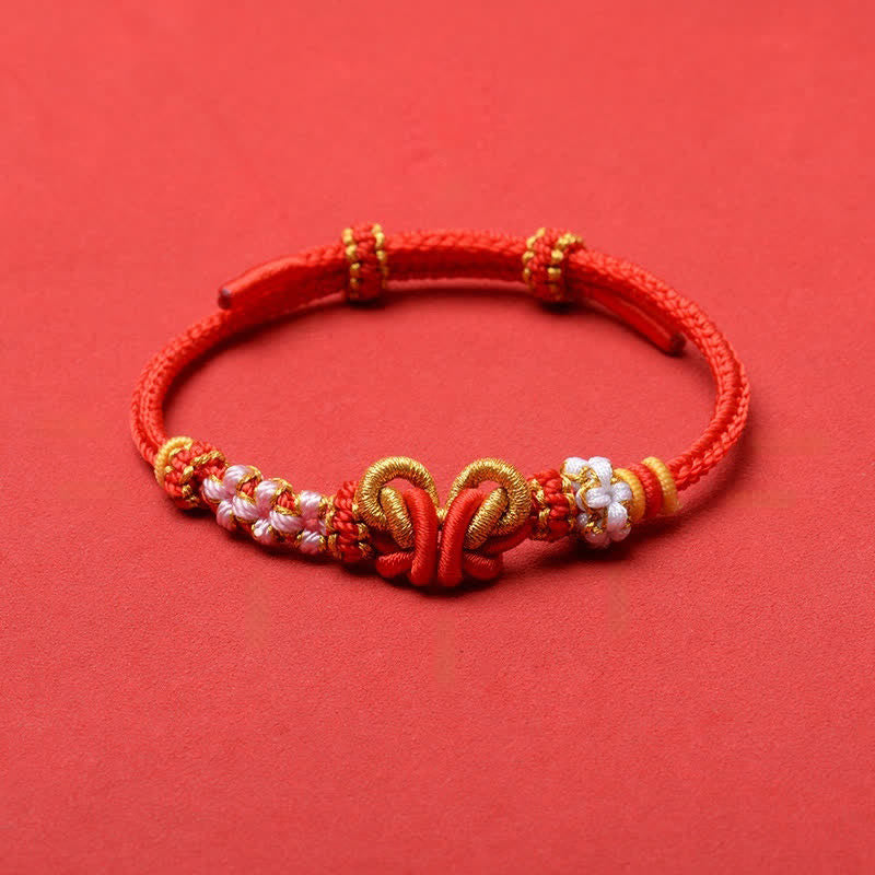 Nimara Ritual Handmade Woven Butterfly Luck Adjustable String Bracelet