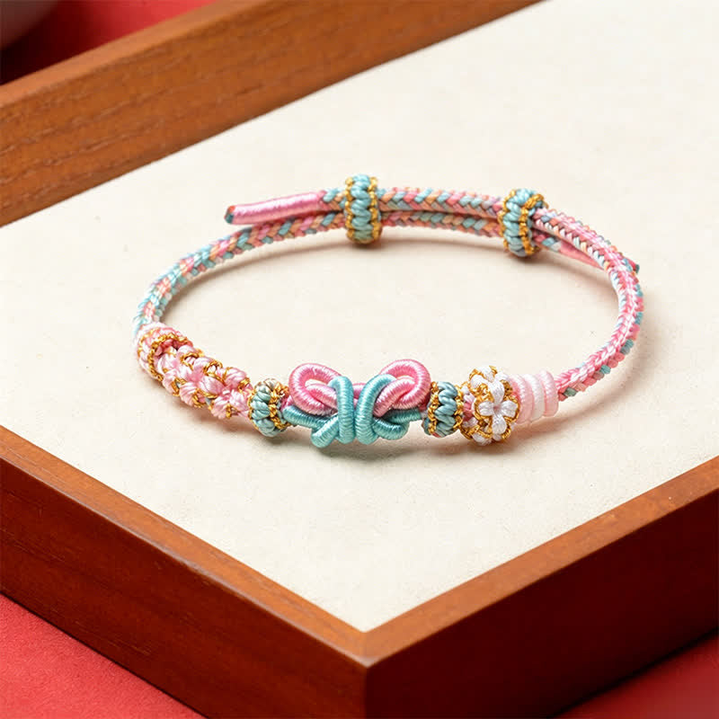 Nimara Ritual Handmade Woven Butterfly Luck Adjustable String Bracelet