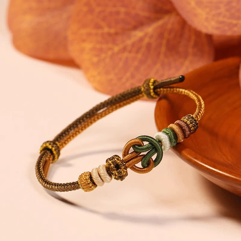Nimara Ritual Hand-Woven "Prosperous Universe" Knotting Prosperity Multicolor Cord Bracelet