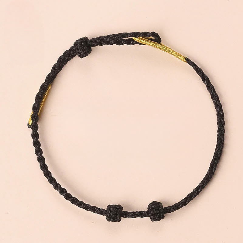 Nimara Ritual Handmade Braided Red String 3mm Jade Beads Protection Adjustable DIY Bracelet
