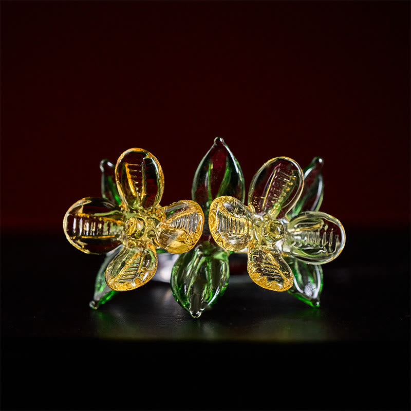 Nimara Ritual Liuli Osmanthus Flower Wisdom Ring