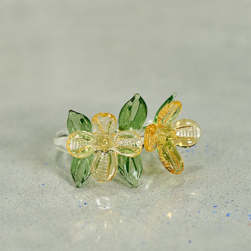 Nimara Ritual Liuli Osmanthus Flower Wisdom Ring
