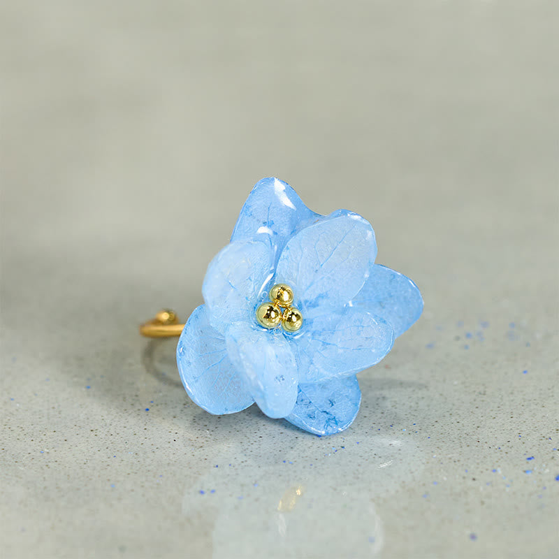 Nimara Ritual Liuli Hydrangea Flower Wisdom Ring