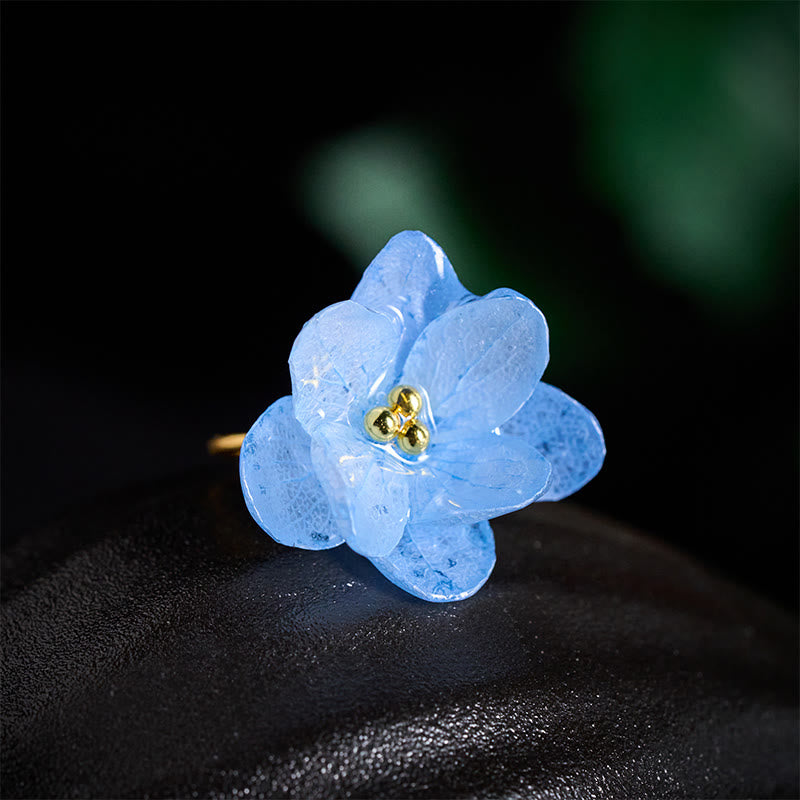 Nimara Ritual Liuli Hydrangea Flower Wisdom Ring
