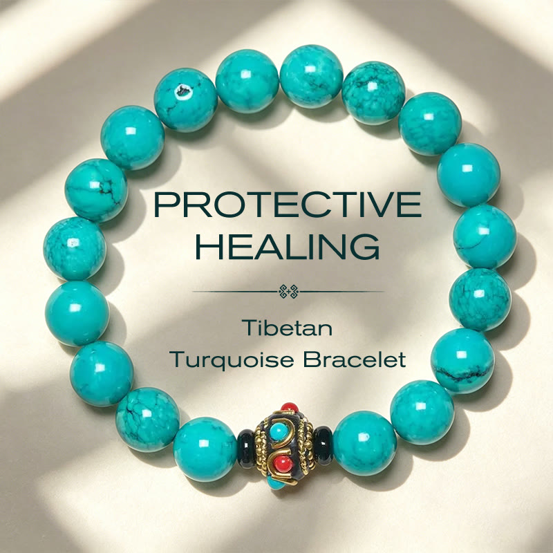 Nimara Ritual Tibetan Turquoise Protection Bracelet