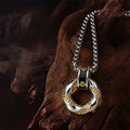Protection and Wealth Copper Chinese Coin Electroplated Necklace