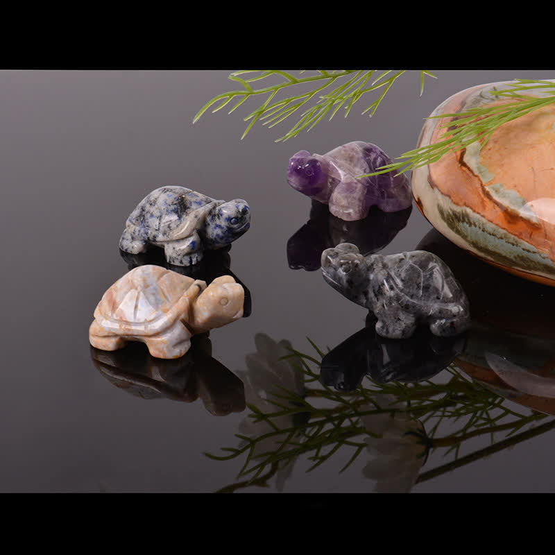 Nimara Ritual Natural Green Aventurine Turtle Wisdom Crystal & Stone Decor