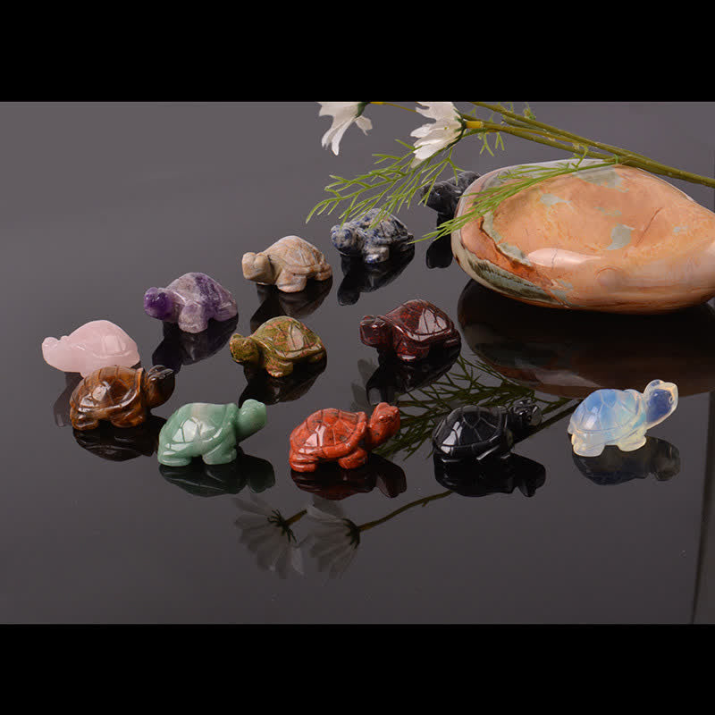 Nimara Ritual Natural Green Aventurine Turtle Wisdom Crystal & Stone Decor