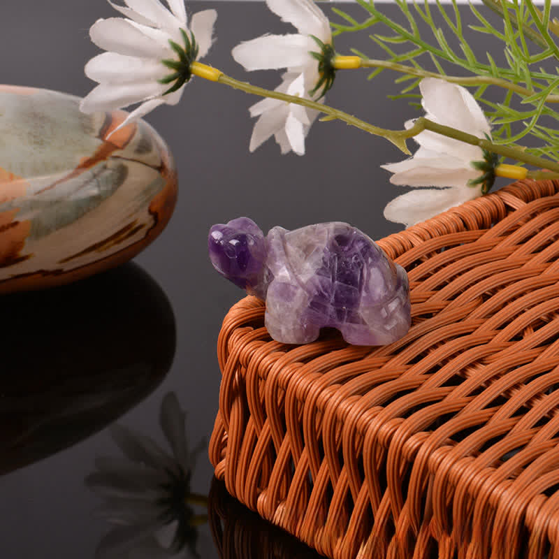Nimara Ritual Natural Green Aventurine Turtle Wisdom Crystal & Stone Decor