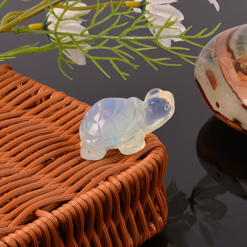 Nimara Ritual Natural Green Aventurine Turtle Wisdom Crystal & Stone Decor