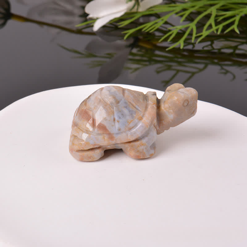 Nimara Ritual Natural Green Aventurine Turtle Wisdom Crystal & Stone Decor
