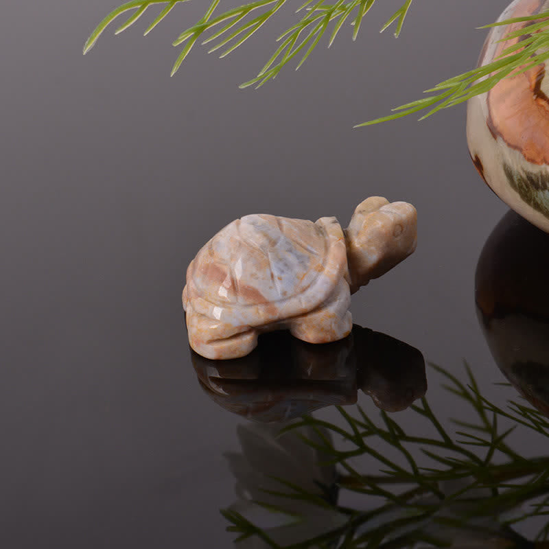 Nimara Ritual Natural Green Aventurine Turtle Wisdom Crystal & Stone Decor