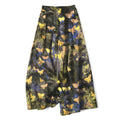 Nimara Ritual Cotton Linen Butterfly Pattern Women's Elastic Waist Wide Leg Pants With Pockets