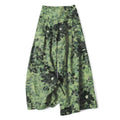Nimara Ritual Cotton Linen Floral Pattern Women's Elastic Waist Wide Leg Pants With Pockets