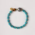 Nimara Ritual Turquoise Communication Handcrafted New Chinese Disc Bead Bracelet