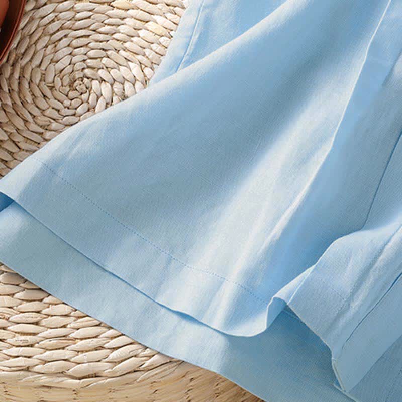 Nimara Ritual Summer Casual Pintuck Front Solid Women's Sleeveless Shirts