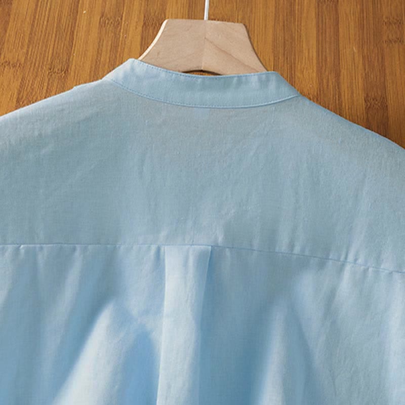 Nimara Ritual Summer Casual Pintuck Front Solid Women's Sleeveless Shirts