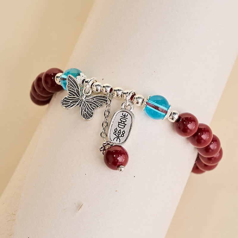 Nimara Ritual Cinnabar Copper Butterfly Love Bracelet