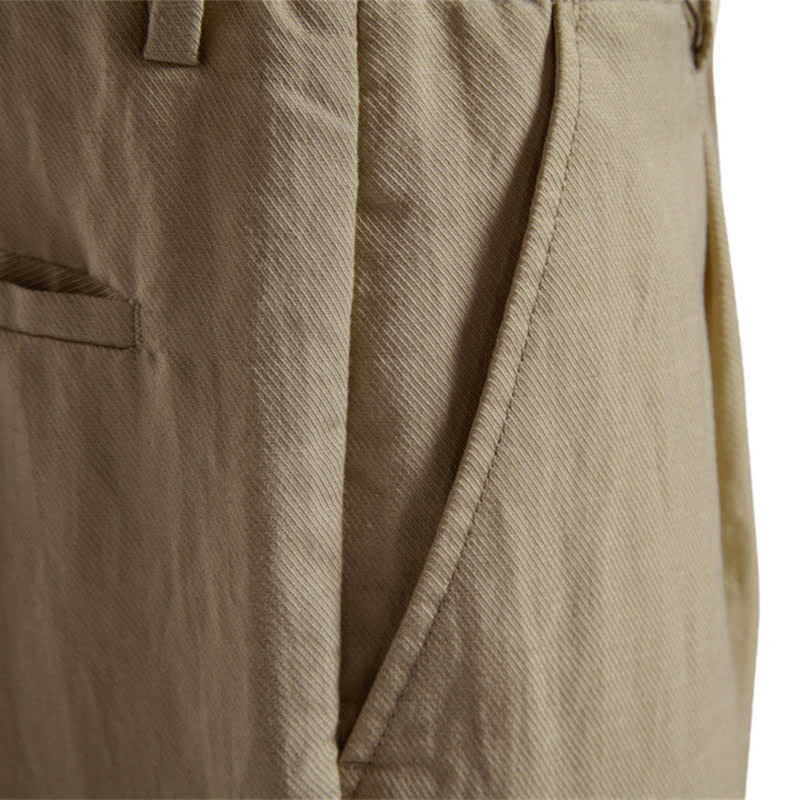 Nimara Ritual Summer Casual Classic Zipper Button Solid Bermuda Shorts Men's With Pockets