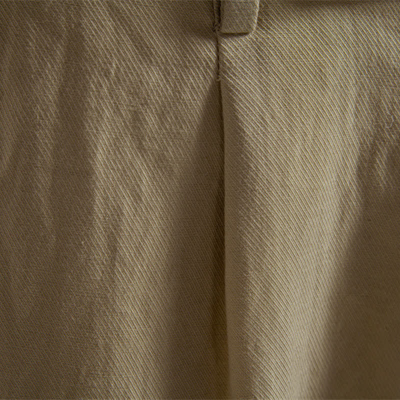 Nimara Ritual Summer Casual Classic Zipper Button Solid Bermuda Shorts Men's With Pockets