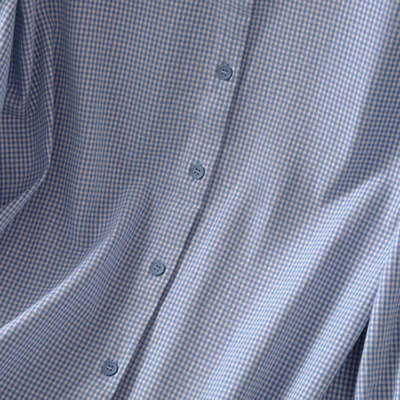Nimara Ritual Spring Button-Up Gingham Women's Long Sleeve Shirts