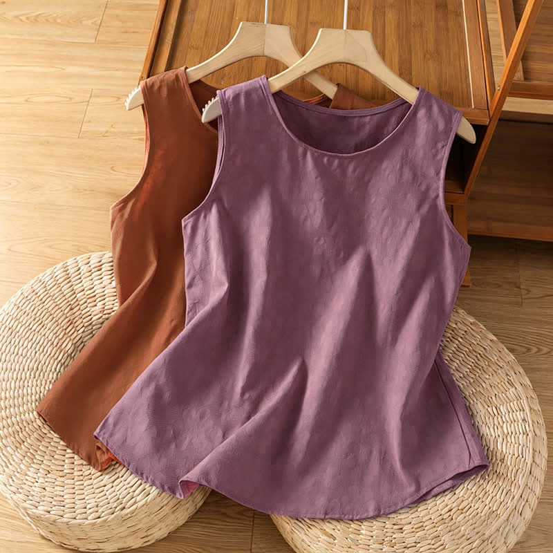 Nimara Ritual Summer Casual Side Slit Flower Women's Sleeveless T-Shirts Tank Top