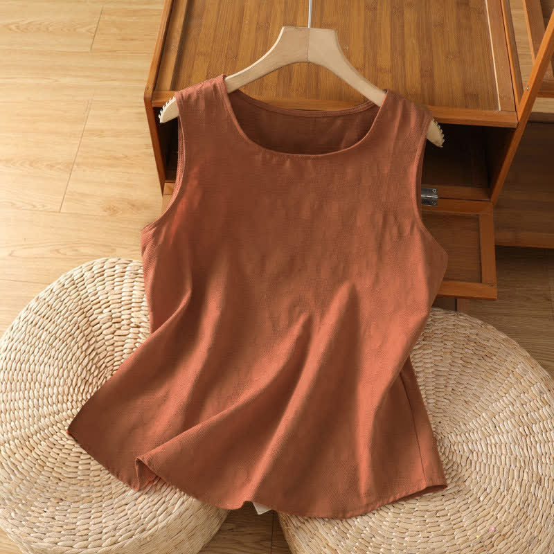 Nimara Ritual Summer Casual Side Slit Flower Women's Sleeveless T-Shirts Tank Top