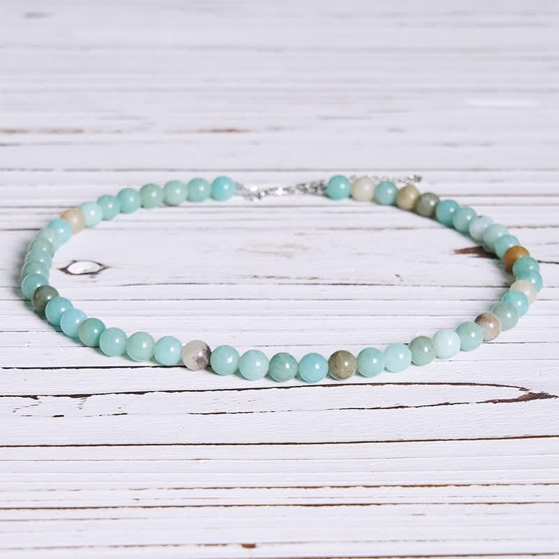 Nimara Ritual Natural Amazonite Bead Balance Necklace
