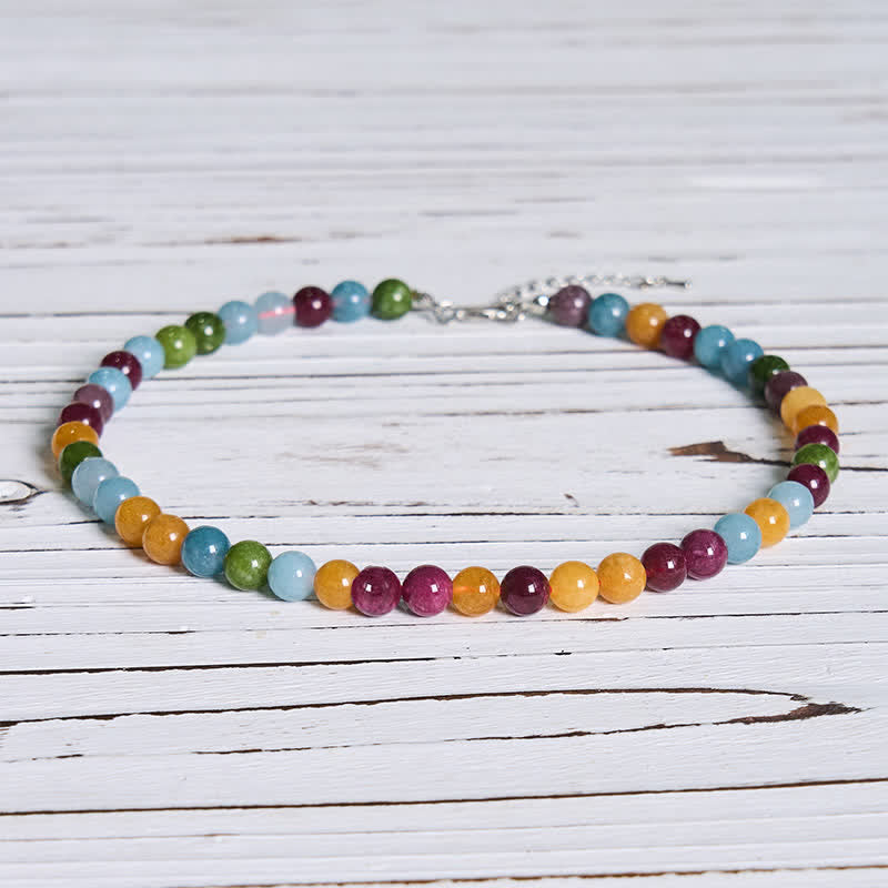 Nimara Ritual Natural Tourmaline Bead Wisdom Necklace