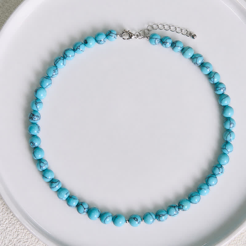Nimara Ritual Natural Turquoise Bead Strength Necklace