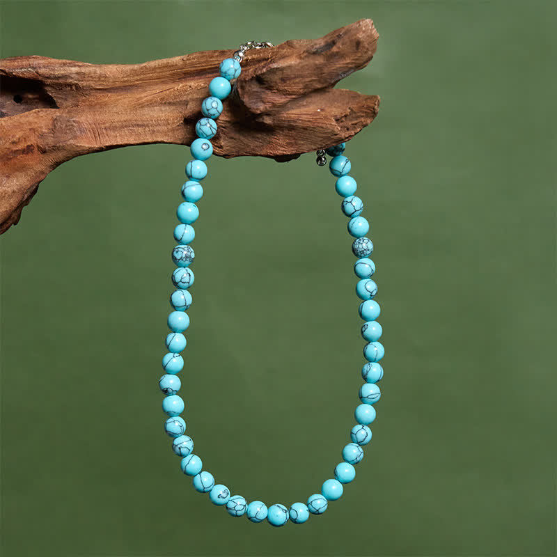 Nimara Ritual Natural Turquoise Bead Strength Necklace