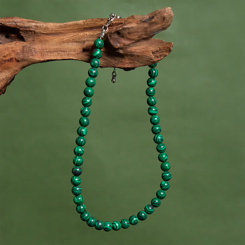 Nimara Ritual Natural Malachite Bead Purity Necklace