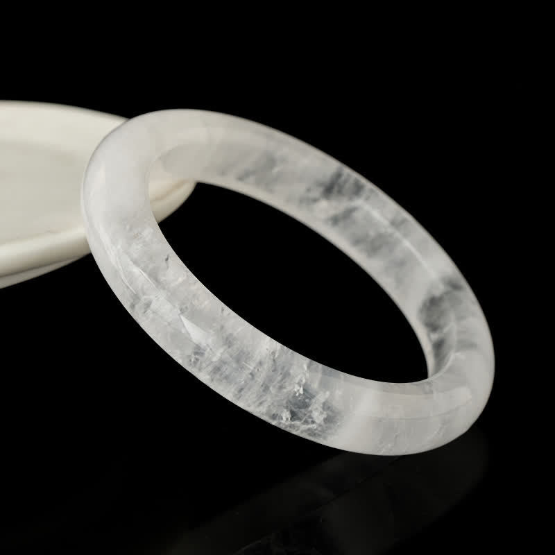 Nimara Ritual Natural Clear Quartz Healing Bracelet Bangle